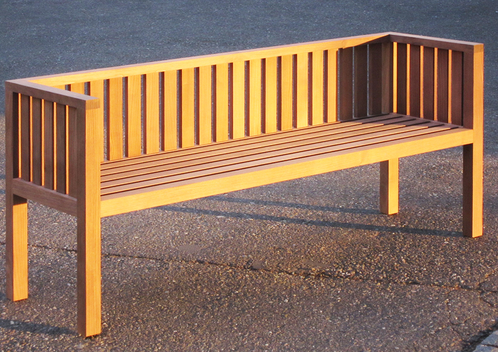 Sitzbank gedämpfte Robinie