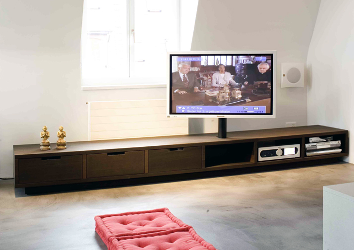 Medienmöbel Eiche geräucht