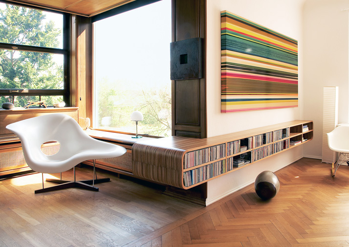 Sideboard Zebrano auf Formsperrholz